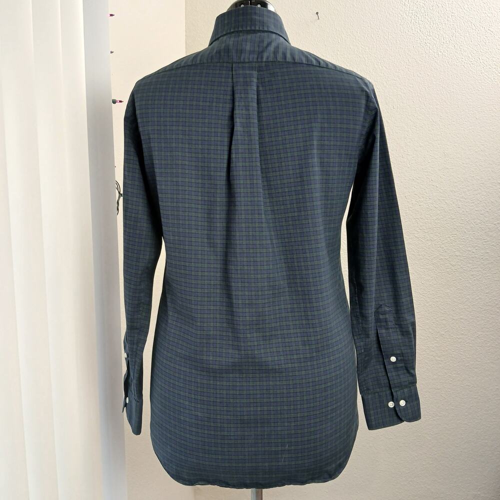 Ralph Lauren Slim Fit Non Iron Button-up Shirt Mens 16.5 34 / 35 LS repaired - Picture 4 of 16